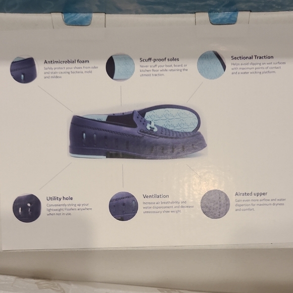 Floafers-Men's Water Shoes - Brown With Gold Accent. - Picture 6 of 9